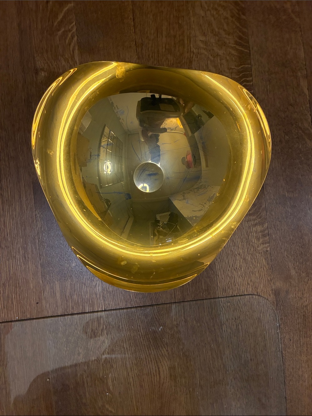Georg Jensen Gold Sculptural Serving Bowl